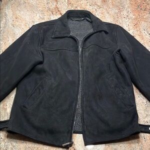 Weatherproof Black Suede Jacket